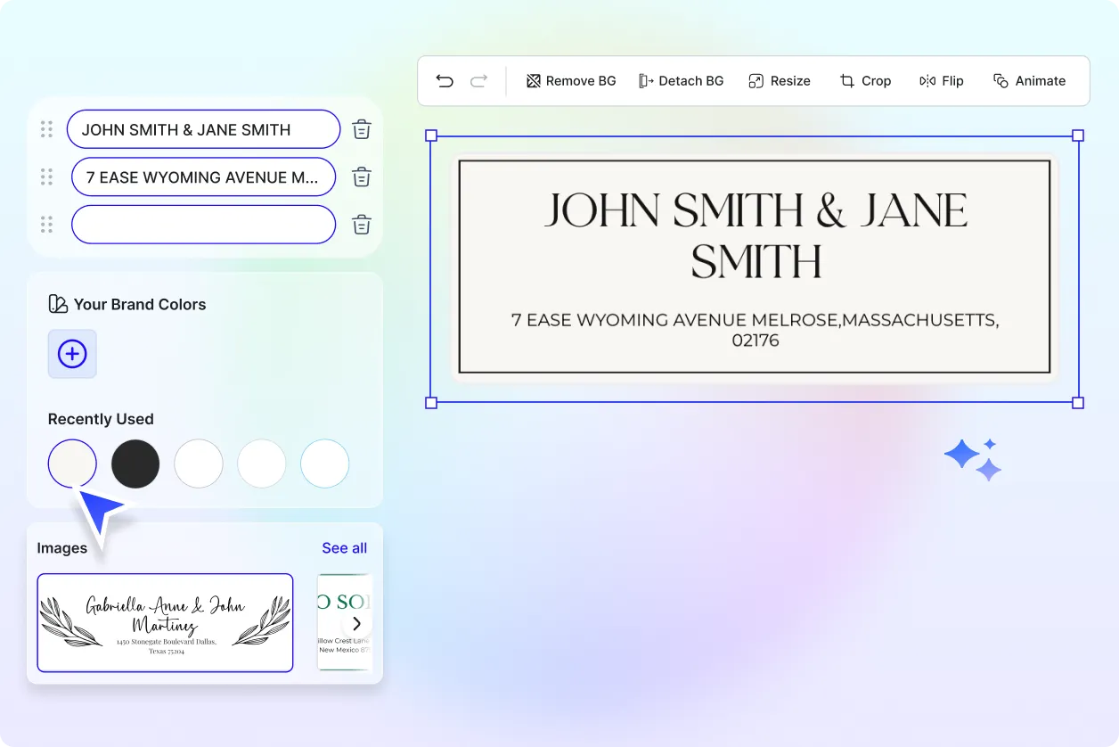 Free AI Address Label Generator, Free Address Label Maker Online